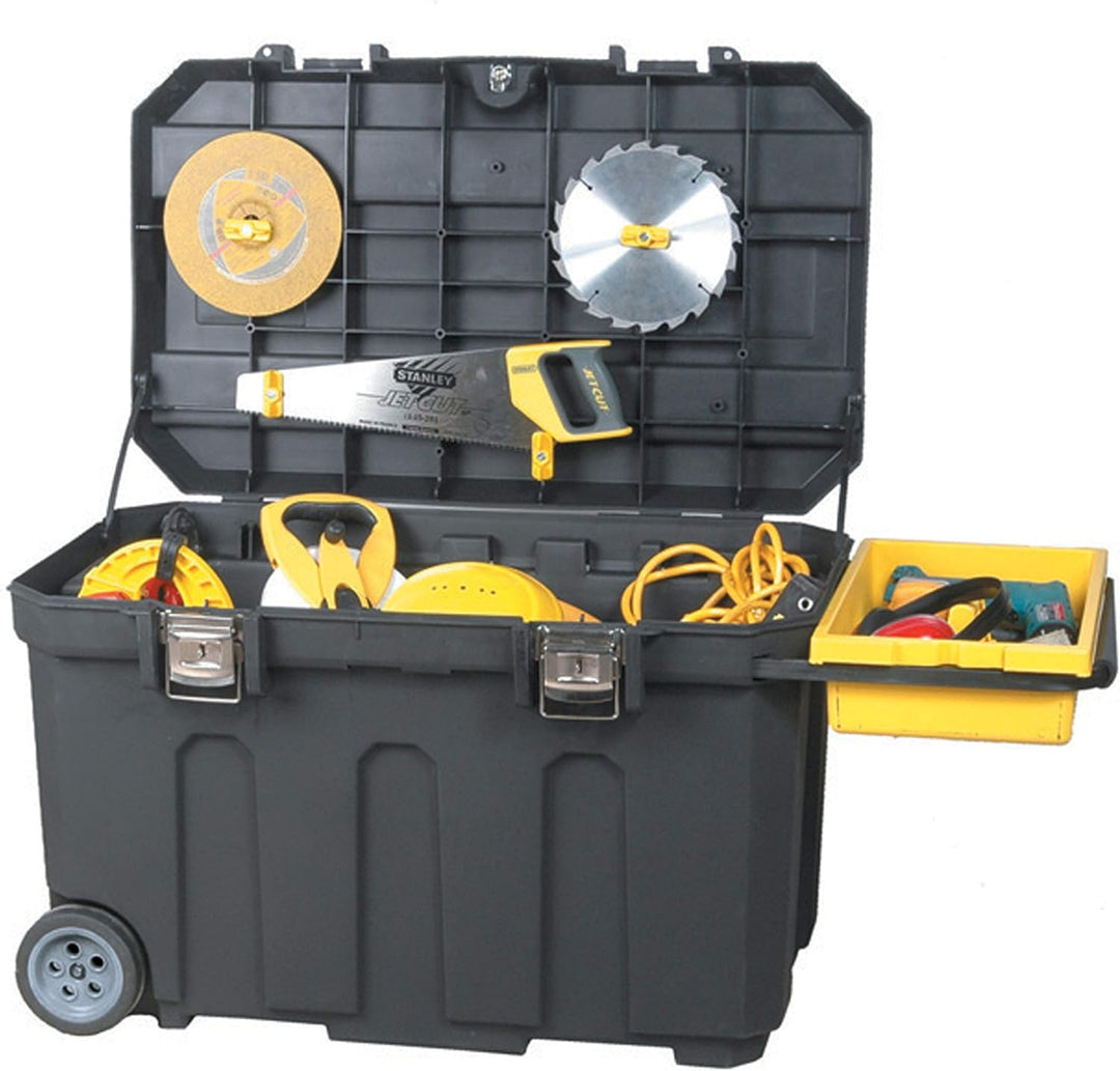 Stanley Kunststoff Werkzeugkasten 2 Schubladen mit Rollen, 946mm x 578mm x 578mm