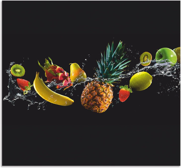 ARTland Küchenrückwand Alu 70x65 cm (BxH) viele weitere Grössen Spritzschutz Küche für Herd Spüle De