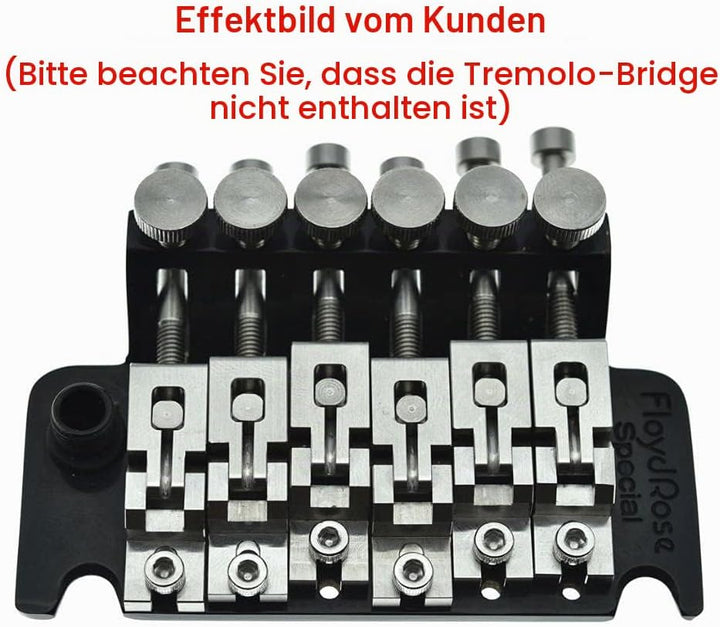 Dopro Gitarrensättel und Schrauben aus Edelstahl mit doppelter Verriegelung für Floyd Rose Tremolos