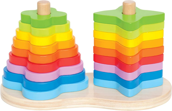 Hape E0406 - Regenbogen Steckspiel