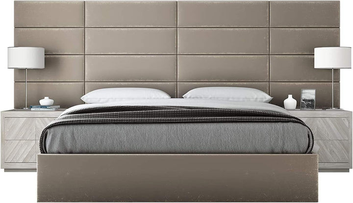 VANT Gepolsterte Kopfteile - Accent Wall Panels - Pack von 4 - Einfach Passen - König und Zwilling B