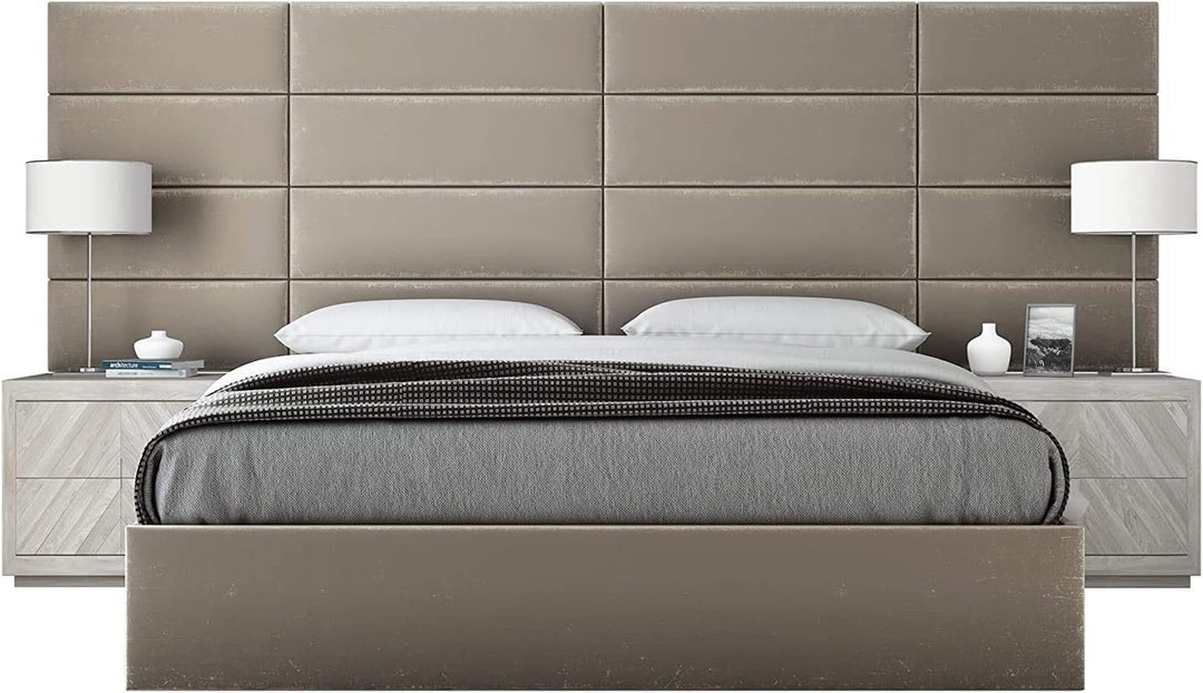 VANT Gepolsterte Kopfteile - Accent Wall Panels - Pack von 4 - Einfach Passen - König und Zwilling B