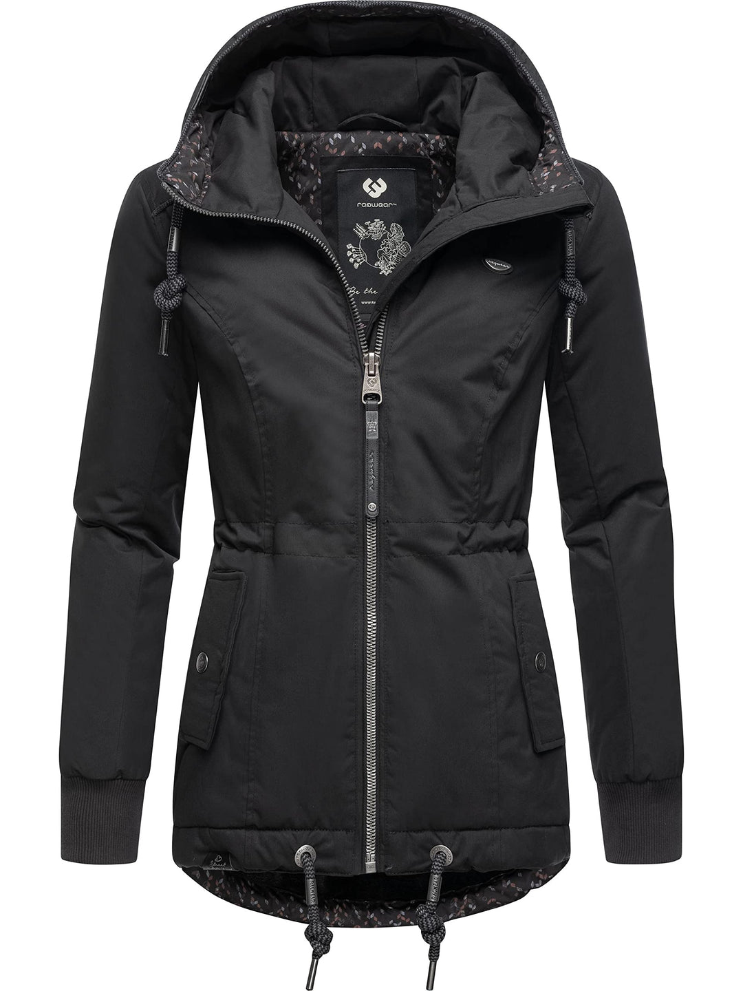Ragwear Damen Winterjacke Outdoorjacke mit Kapuze YM-Danka XS-6XL M Black22, M Black22
