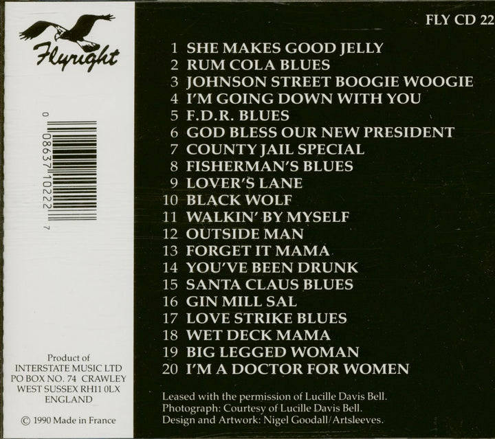 Joe Davis Sessions, Audio-CD