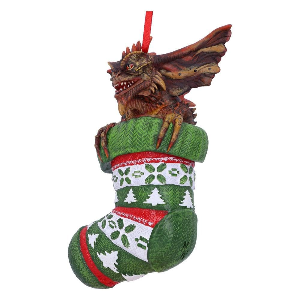 Nemesis Now Gremlins Mohawk im Strumpf zum Aufhängen, festlich, dekorativ, grün, 12 cm B5591T1 One S