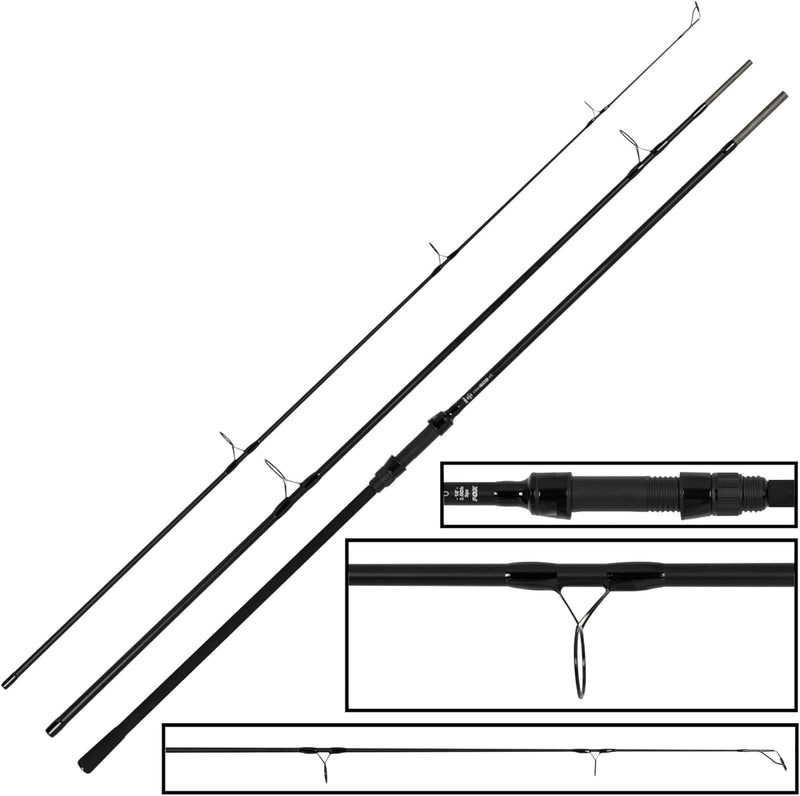 FOX EOS Pro Rod 12ft 3lb - Karpfenrute zum Karpfenfischen, Angelrute zum Angeln auf Karpfen, Grundru