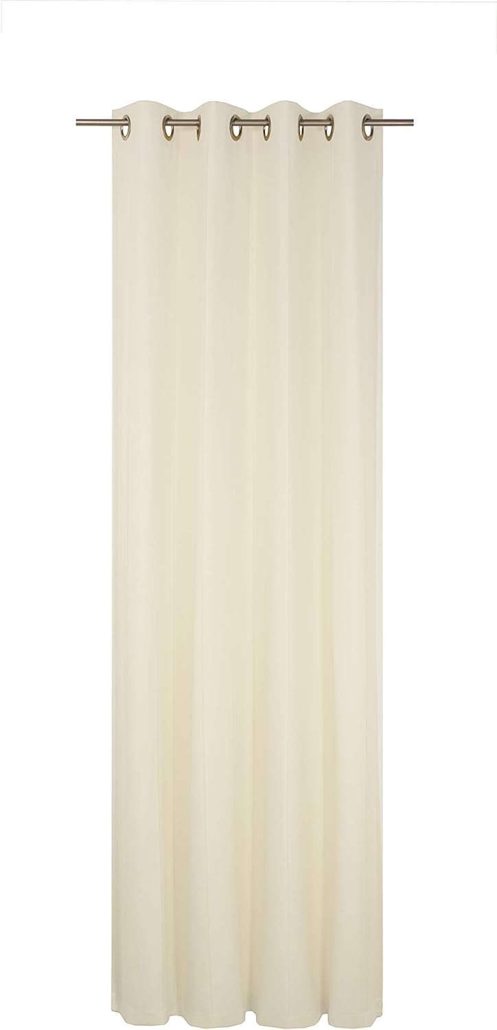 Wirth Fertigschal Felsted mit Ösen, Polyester, Creme, 180 x 132 cm Creme 180 x 132 cm, Creme 180 x 1
