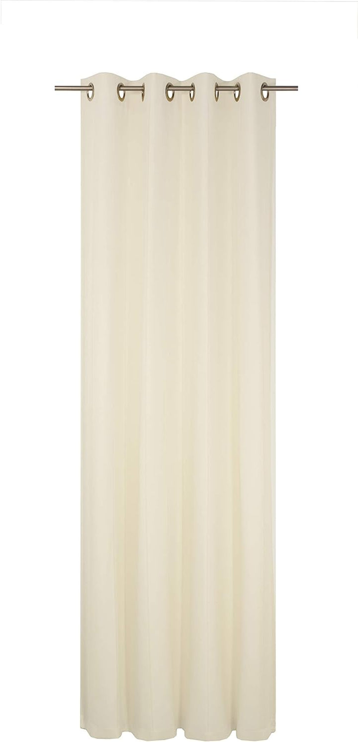 Wirth Fertigschal Felsted mit Ösen, Polyester, Creme, 180 x 132 cm Creme 180 x 132 cm, Creme 180 x 1