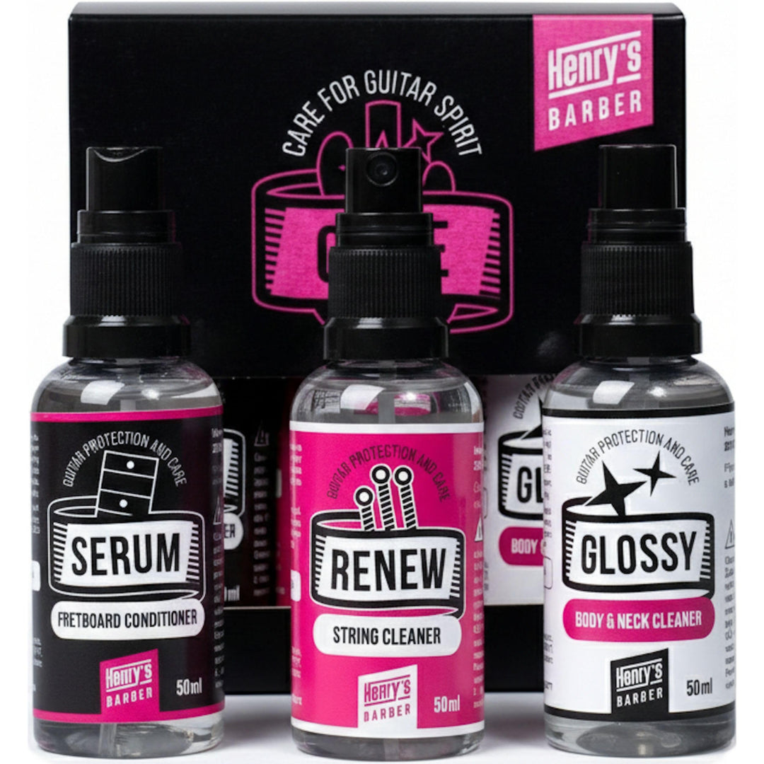 Henry`s Guitar Cleaning Set All-In-One - Gitarrenpflege Set Gitarren Reinigungsset - Gitarren Und Sa