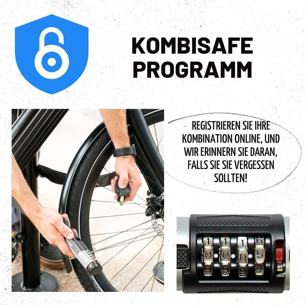 Kryptonite Unisex-Adult Antirrobo U KryptoLok Combo Komponenten und Ersatzteile, Mehrfarbig, One Siz