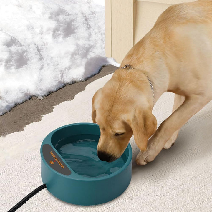Namsan Beheizter Wassernapf für Hunde, Beheiztes Frostschutz Tränkebecken, Anti-Bite-Schlauchwickel