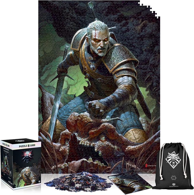 Good Loot The Witcher Dark World Puzzles Premium Box Sack Poster Computerspiel Spielepuzzles für Jug