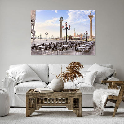 Bilder auf Leinwand 100x70cm Leinwandbild Architektur Stadt Venedig Gross Wanddeko Bild Schlafzimmer