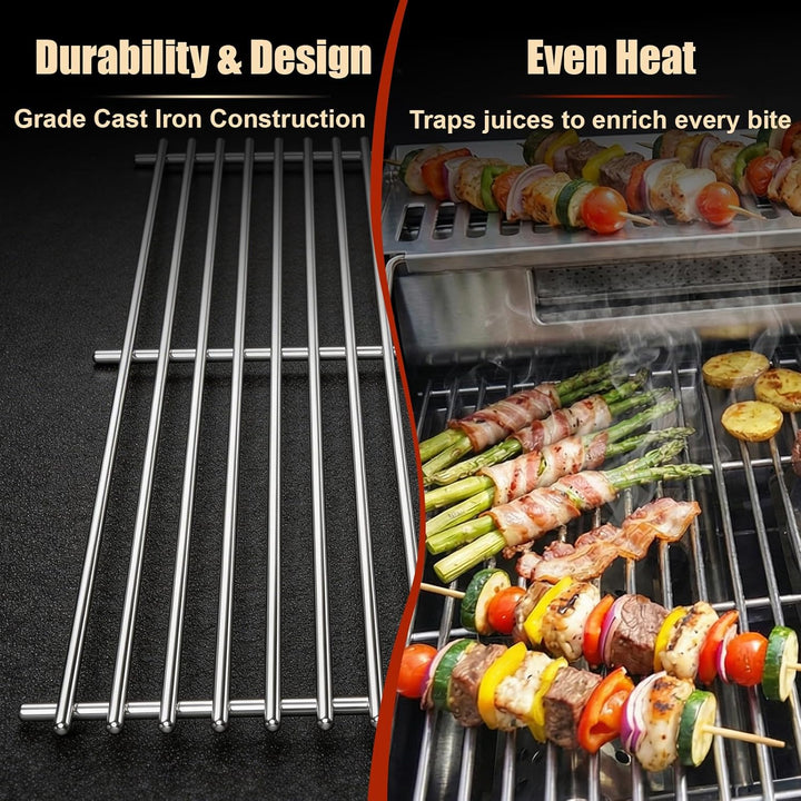 Denmay 48,5 x 65,6cm Edelstahl Grillrost für Broilking Regal 590, Grillrost Ersatzteil für BroilMate