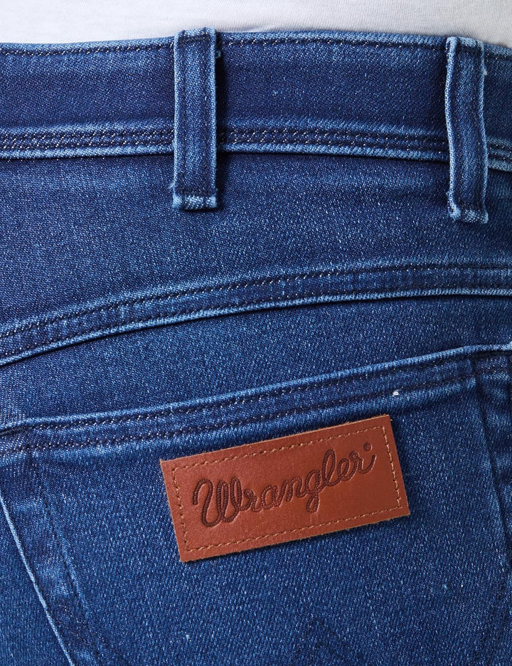Wrangler Men's Texas Slim Trousers 31W / 32L Blue Jam, 31W / 32L Blue Jam