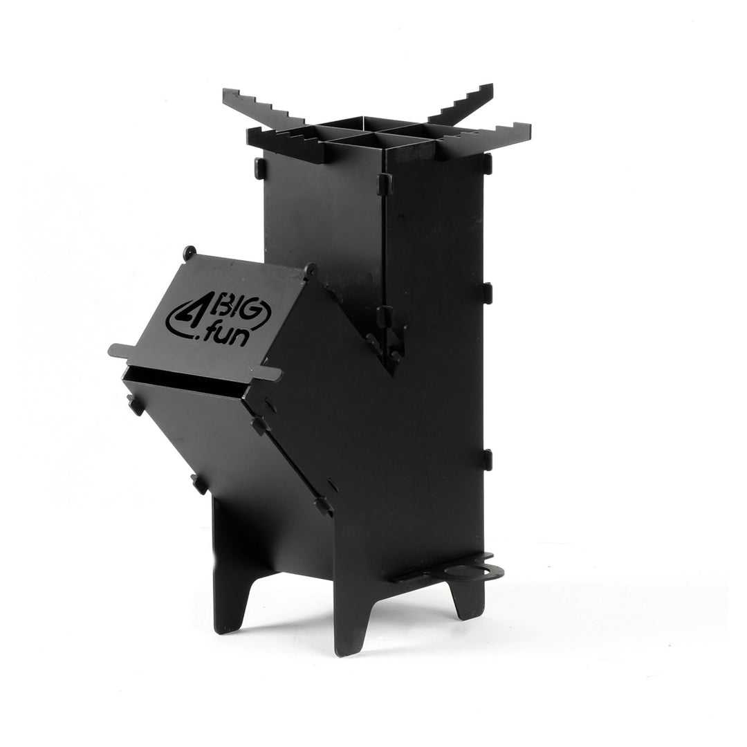 Campingofen Raketenofen Feuerstelle Rocket Stove für Dutch Oven Garten Terrasse Feuer-Ofen Multifunk