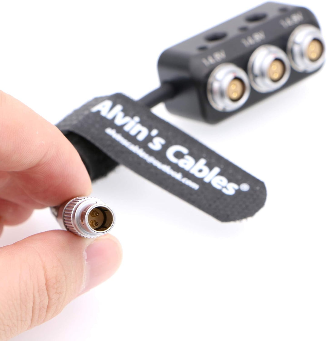 Alvin's Cables 1 bis 3 Mini Power Splitter Box Kabel 2 Pin Stecker zu 3 2 Pin Buchse Box für ARRI RE
