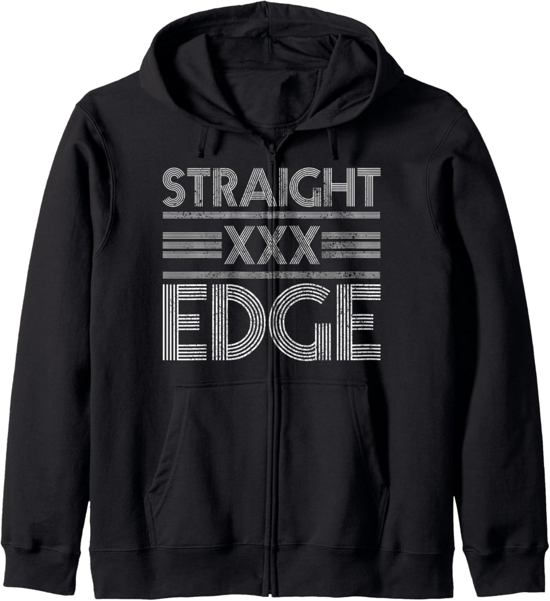 Straight Edge Kapuzenjacke