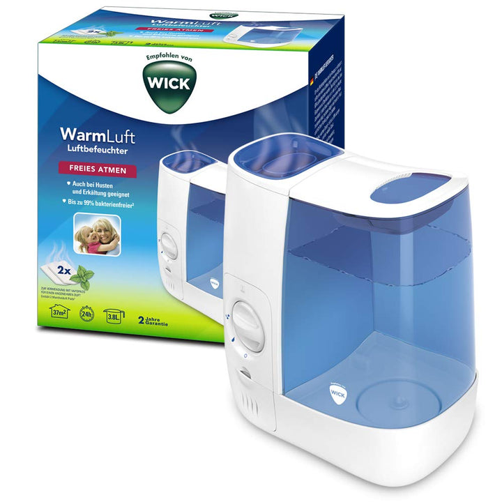 Wick Warmluft-Luftbefeuchter – 3,8-l-Wassertank – Angenehmerer Schlaf und leichteres Atmen – Bis zu