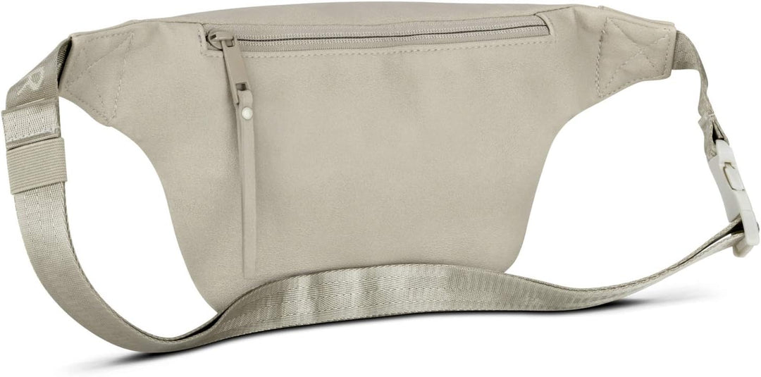 Expatrié Bauchtasche Damen Beige - Lucie - Mit Flexiblem Gurt & Schnellfach auf Rückseite - Veganes