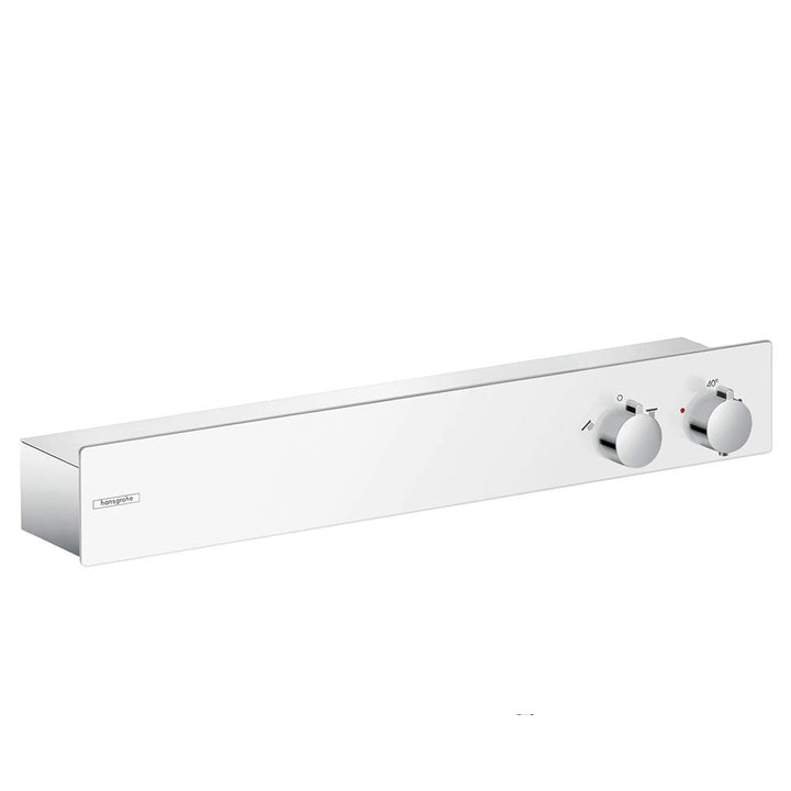hansgrohe Duschthermostat ShowerTablet 350, Brausethermostat Aufputz, Weiss/Chrom Weiss/Chrom 350mm