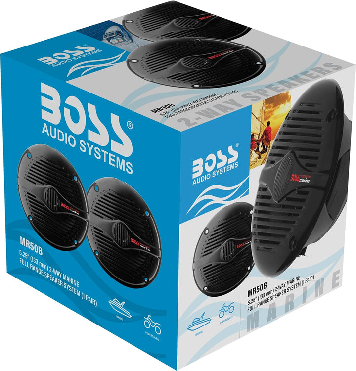 Boss Audio Systems 153-mr50b Lautsprecher 2 Wege, 133 mm, schwarz 5,25 schwarz 150W MR50B, 5,25 schw
