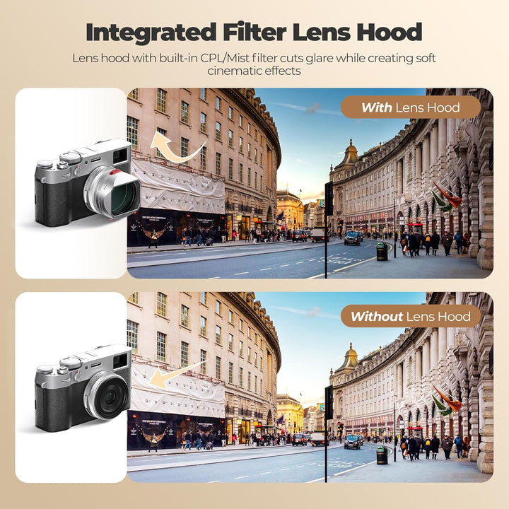 Freewell The Real Gegenlichtblende - Hybrid CPL/Mist Filter, Flipable, Touchless Filterbetrieb für F