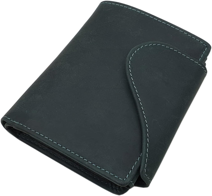 myledershop Vollrindleder Damen Hochformat Geldbörse/Geldbeutel/Portemonnaie mit Aussenriegel und RF