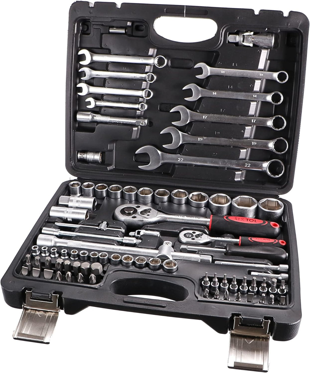 SIXTOL Werkzeugset | Professionelles Mehrzweck Werkzeugset für Heimwerker in der Werkstatt (82 Gola