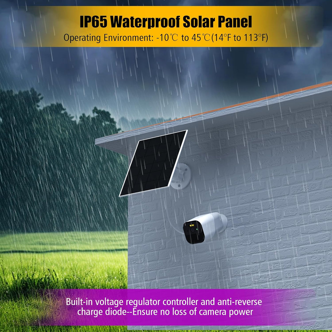 Solarpanel für eufy Kamera,5V 5W Solar Panel für eufyCam 2/2 Pro/2C/2C Pro/3/3C/E/E20/E40/L20/L40/S3