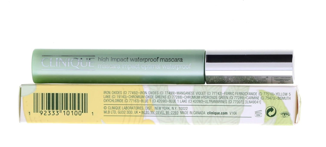 Clinique High Impact wasserfeste Mascara - # 01 Black (schwarz), 8 ml Schwarz 8.00 ml (1er Pack), Sc