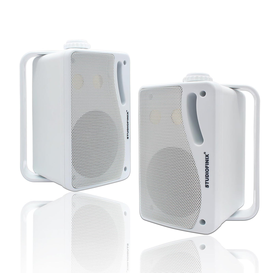 STUDIOFINIX Outdoor-Bluetooth-Lautsprecher -3,5 Zoll Paar 3-Wege 200W, Wandhalterung wasserdicht Mar