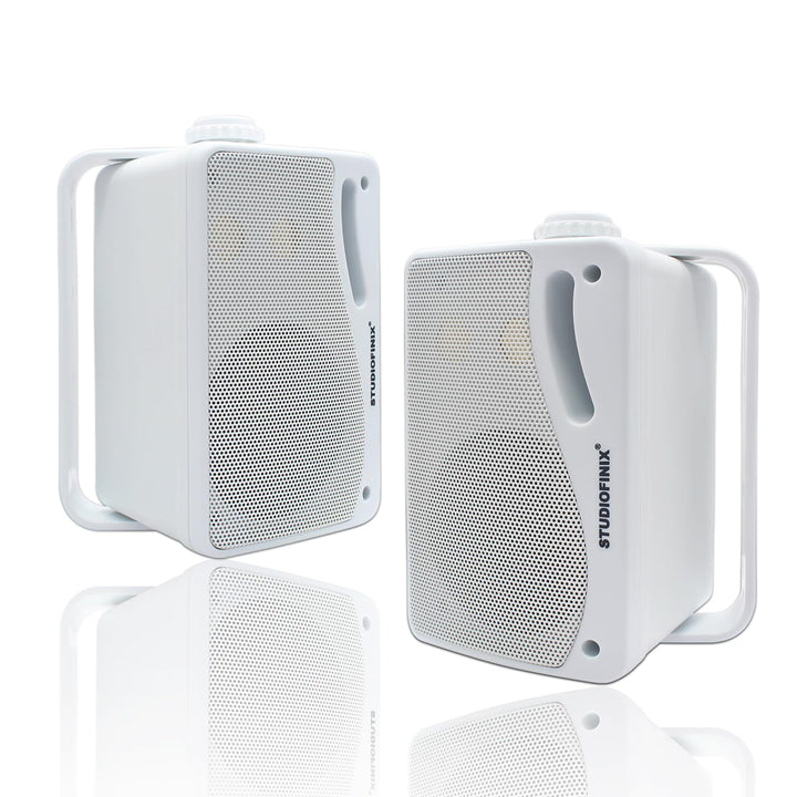 STUDIOFINIX Outdoor-Bluetooth-Lautsprecher -3,5 Zoll Paar 3-Wege 200W, Wandhalterung wasserdicht Mar