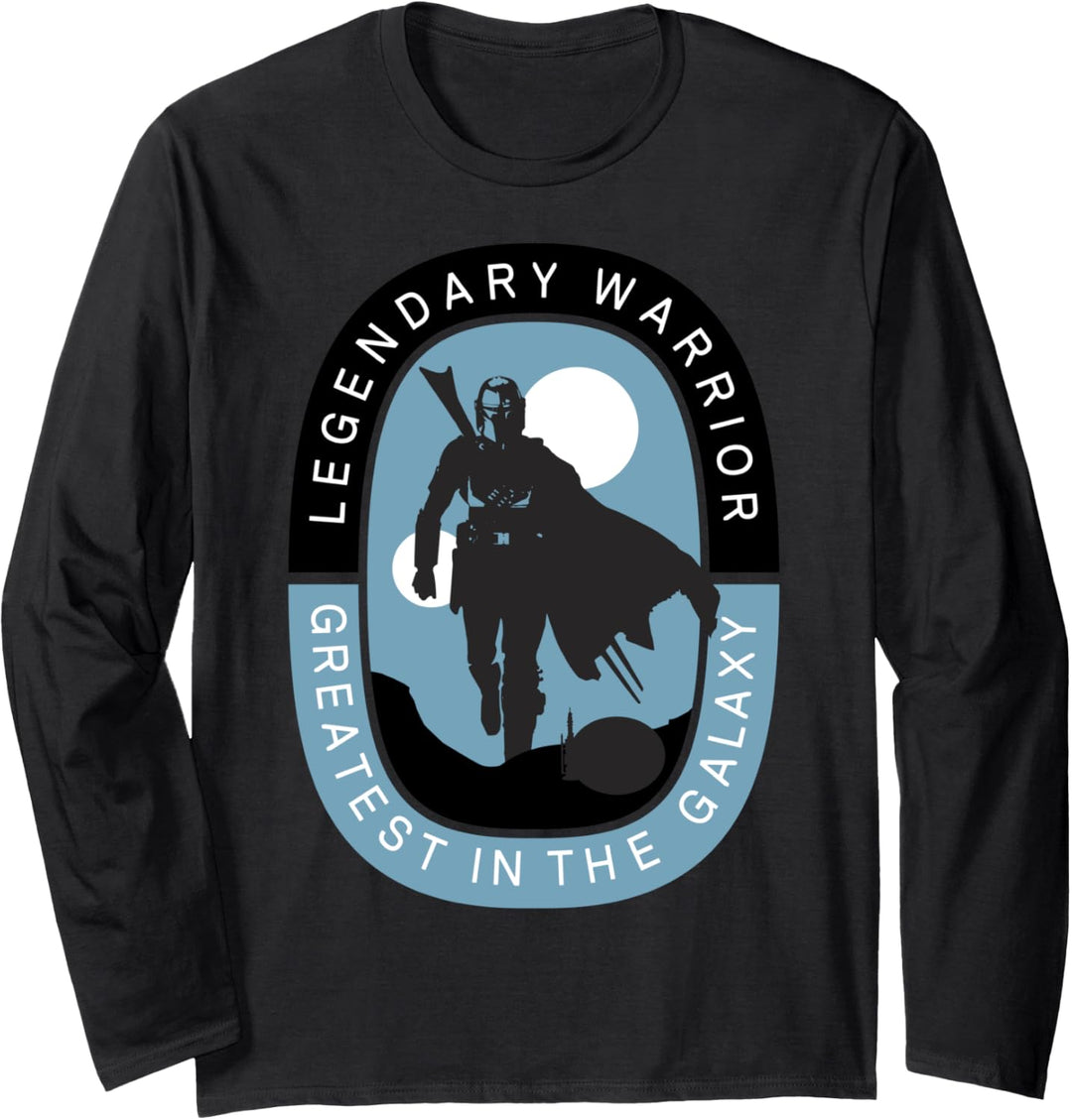 Star Wars The Mandalorian Legendary Warrior Portrait Langarmshirt