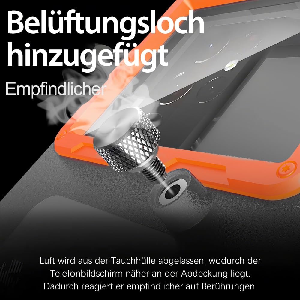 Unterwasser-Tauchgehäuse für iPhone, Samsung Galaxy, Huawei Xiaomi Redmi Smartphones, Professionelle