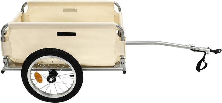 Fahrrad-Lastenanhänger, zusammenklappbarer Fahrradanhänger, multifunktionaler Lastenanhänger aus Alu