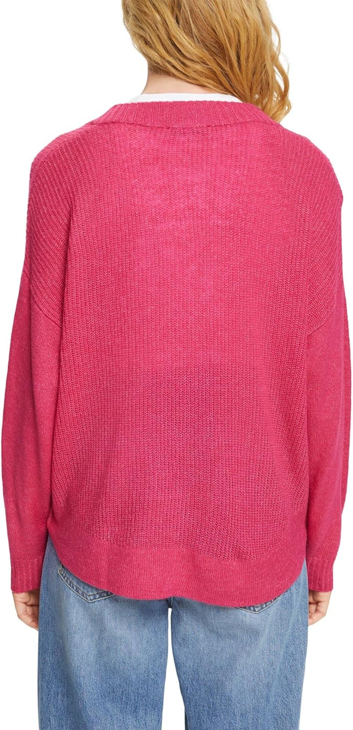 ESPRIT Damen Pullover XS 660/Pink Fuchsia, XS 660/Pink Fuchsia