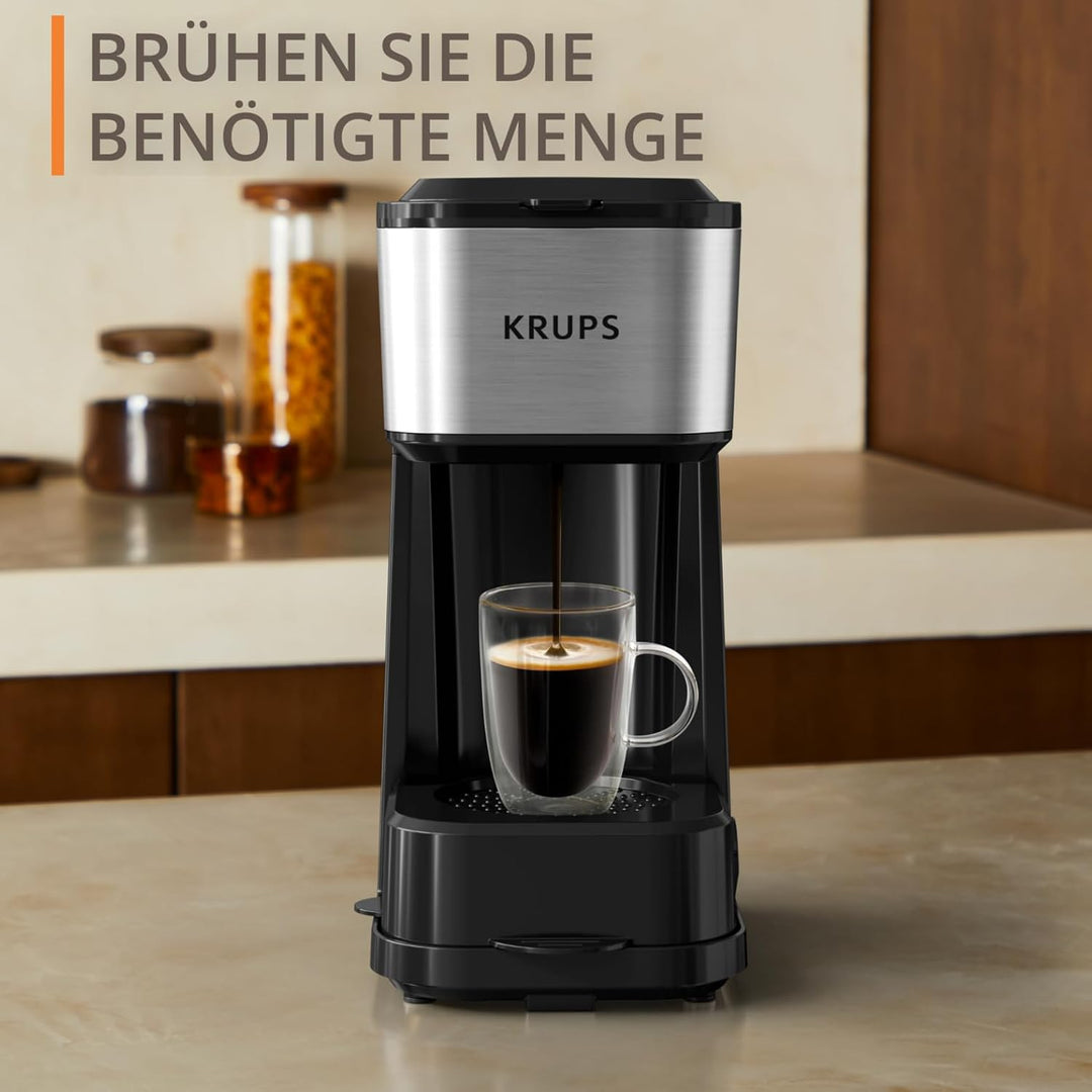 Krups Simply Brew Kaffeebereiter mit Filter 3 in 1, 3 Brühoptionen, amerikanischer Kaffee, hitzebest