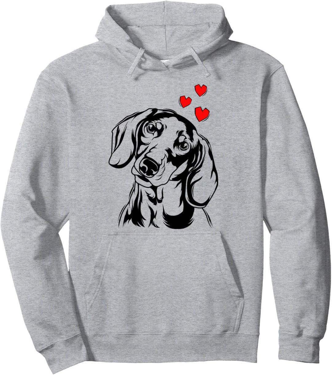 Dackel Liebe Dachshund Hunde Frauchen Geschenkidee Pullover Hoodie