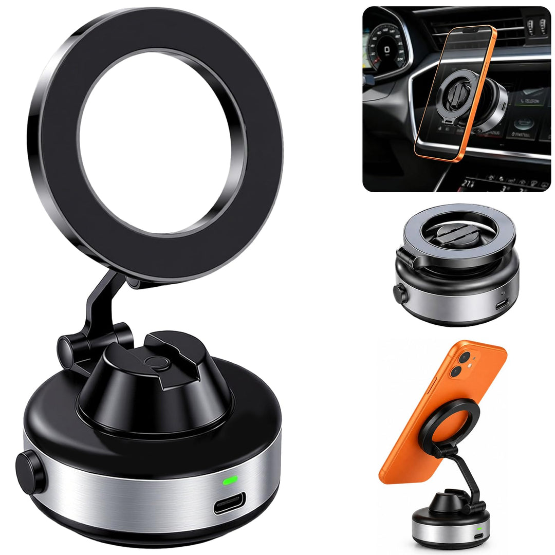 xinrongda Handy Halterung Elektrisch, Selbstansaugende Handyhalterung Auto mit 360° drehbarem Magnet