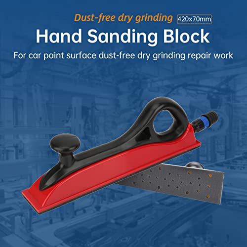Schleifblock,Handschleifer Sanding Block Kunststoff Handschleifblock Staubfreies Absaugschleifblock