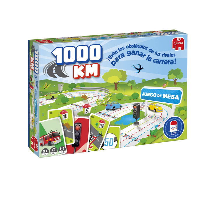 Jumbo - 1000 KM - Familien- und Kinderspiel - 5-99 Jahre - +2 Spieler - Kartenspiel - Spanisch