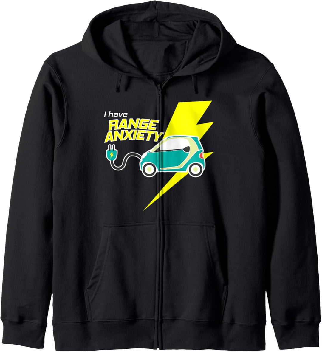 Ich habe Elektroautos mit Reichweitenangst Kapuzenjacke
