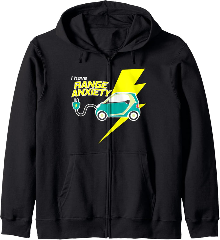 Ich habe Elektroautos mit Reichweitenangst Kapuzenjacke