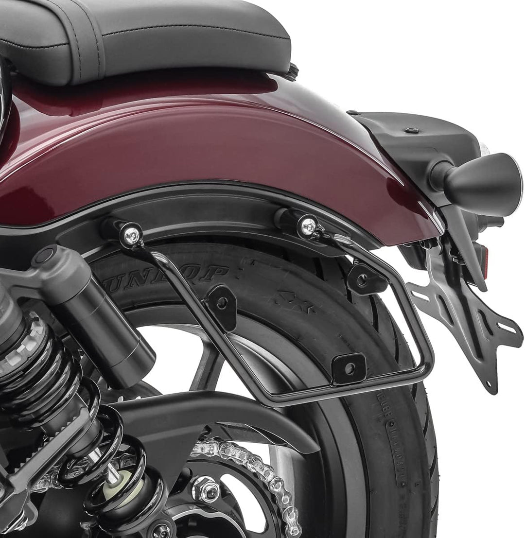 Set 2X Satteltaschen + Halter für Honda Rebel 1100 2021 CV1F-schwarz