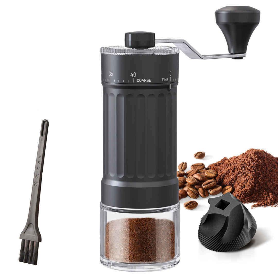 Tragbarer Kaffeemühle Konischer Mahlwerk für Espresso French Press Pour Over Doppellager Äusserer Ei