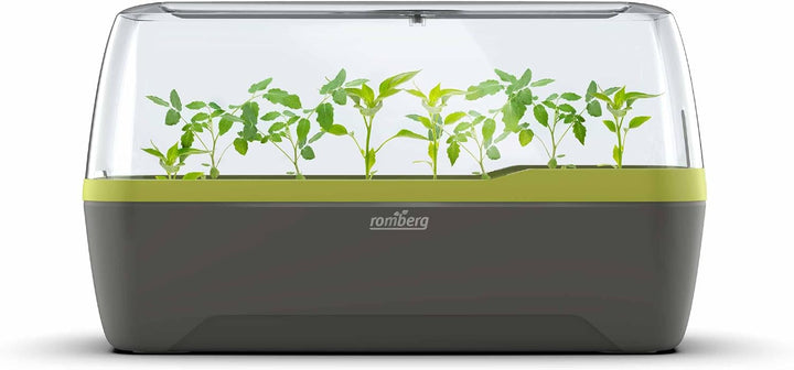 Romberg BoQube L Plus (Pflanzsystem, Farbe Anthrazit-Sommergrün, PAK-frei, lebensmittelecht, mit Bel