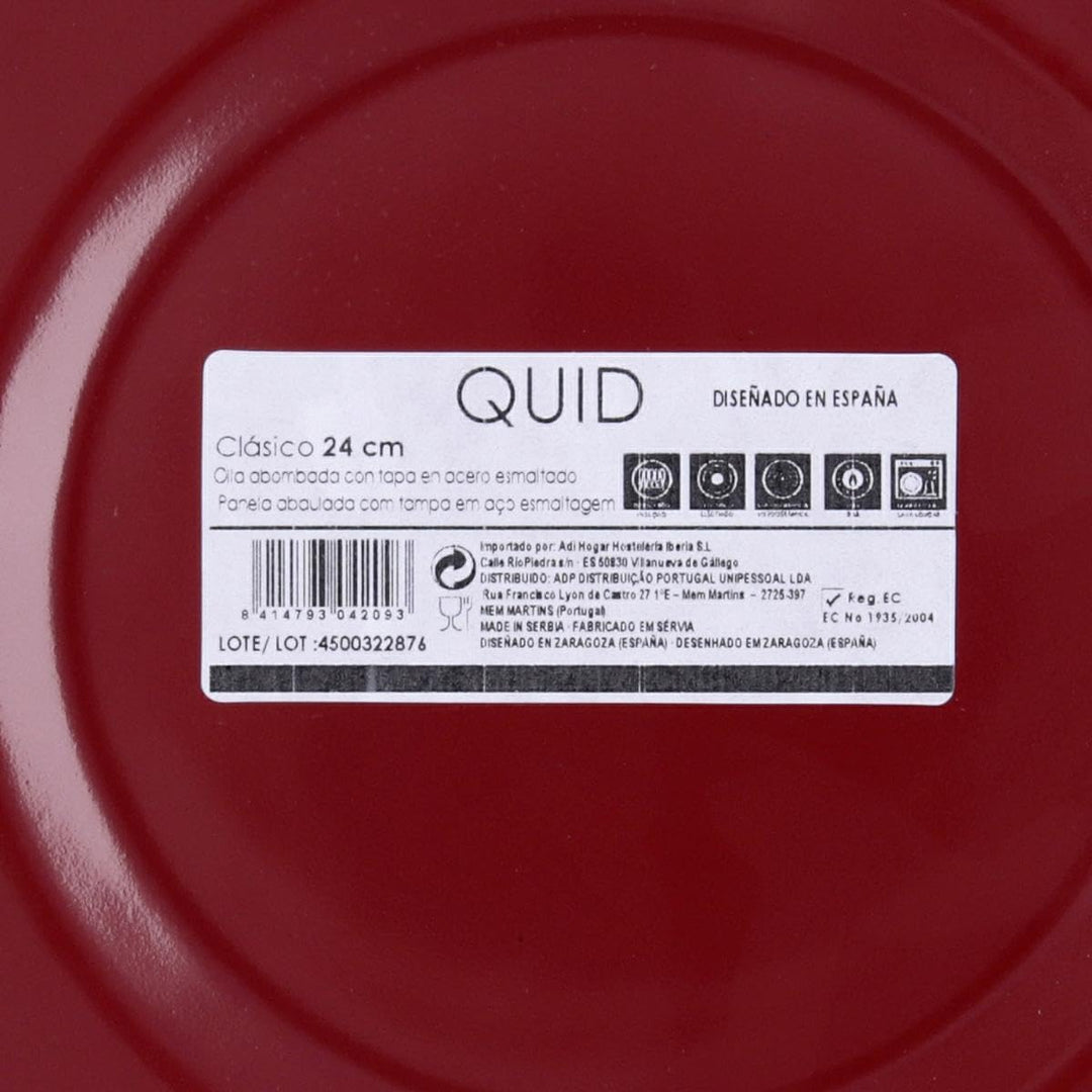 Quid Classic – Kochtopf, bauchig mit Deckel 24 cm, 24 cm