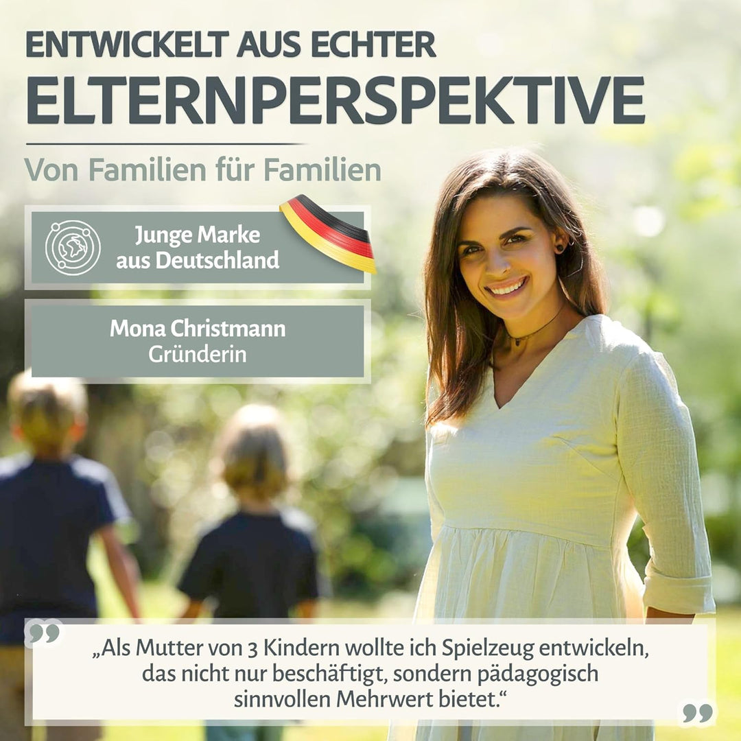 Magnetische Bausteine für Kinder ab 3 Jahren inkl.Auto, 50-teilig -pädagogische Magnetsteine, Montes