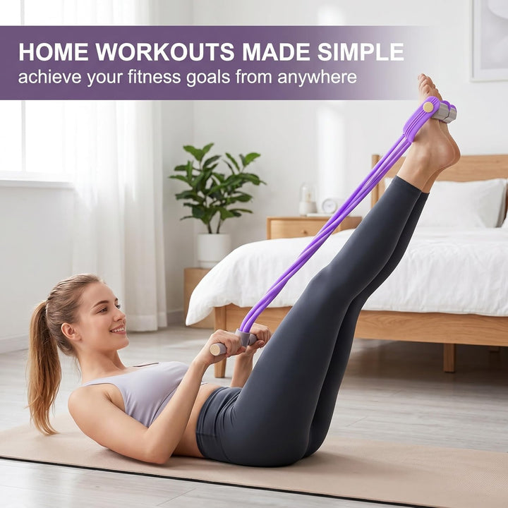 GXGM Bauchtrainer, Pedal Zugseil Körper, Sit-Up Trainingsgeräte Gummi Elastische Zugseil, Bauchtrain